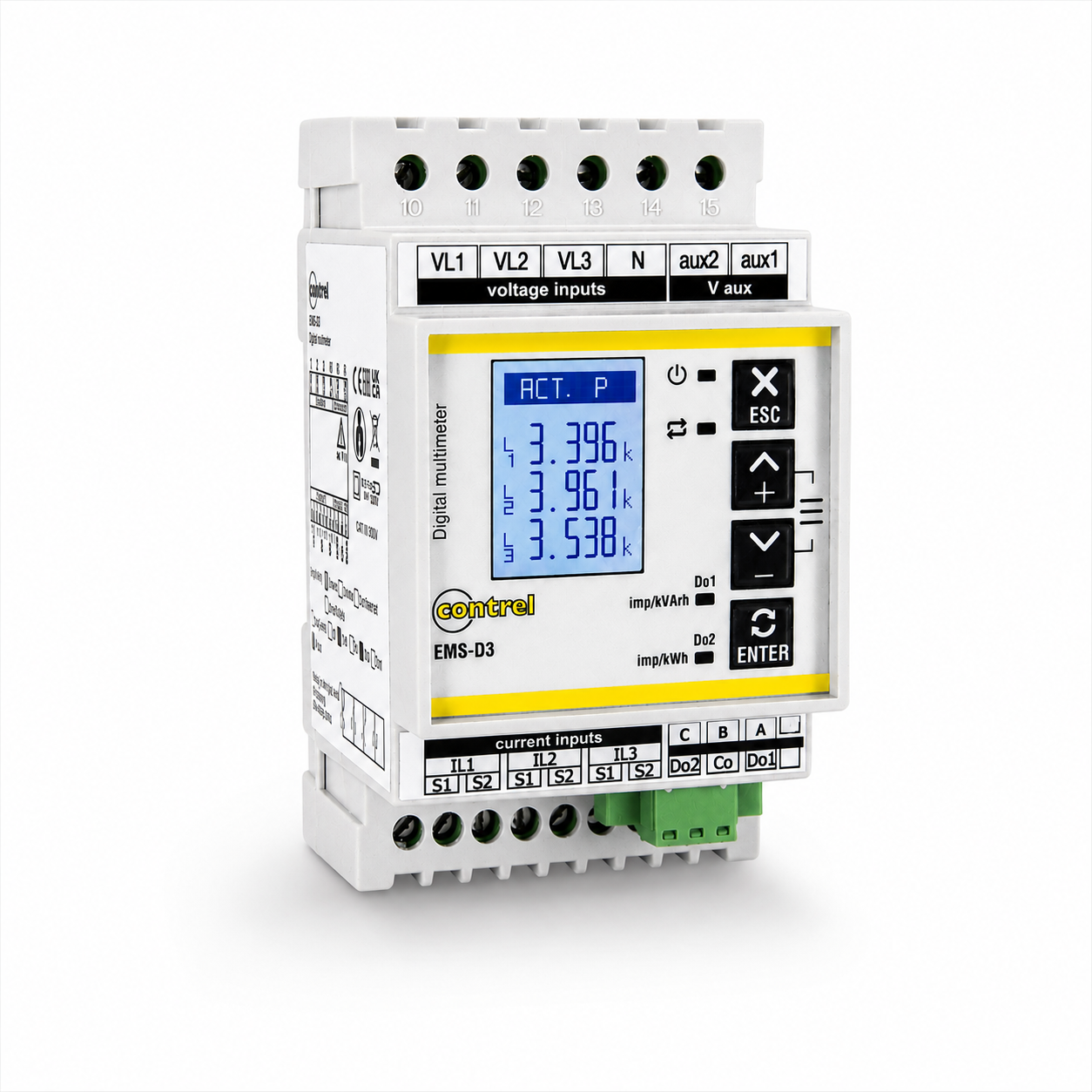 EMS-D3: new compact multifunction digital multimeter for electrical monitoring