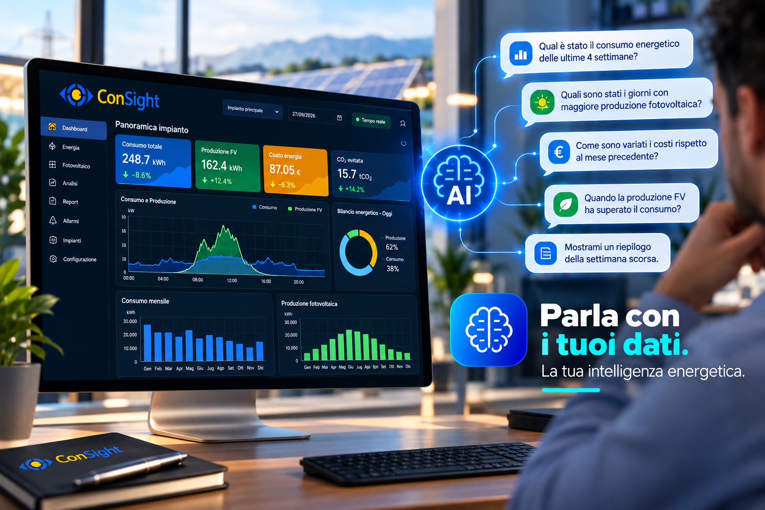 Talk to your data: artificial intelligence for smarter energy management